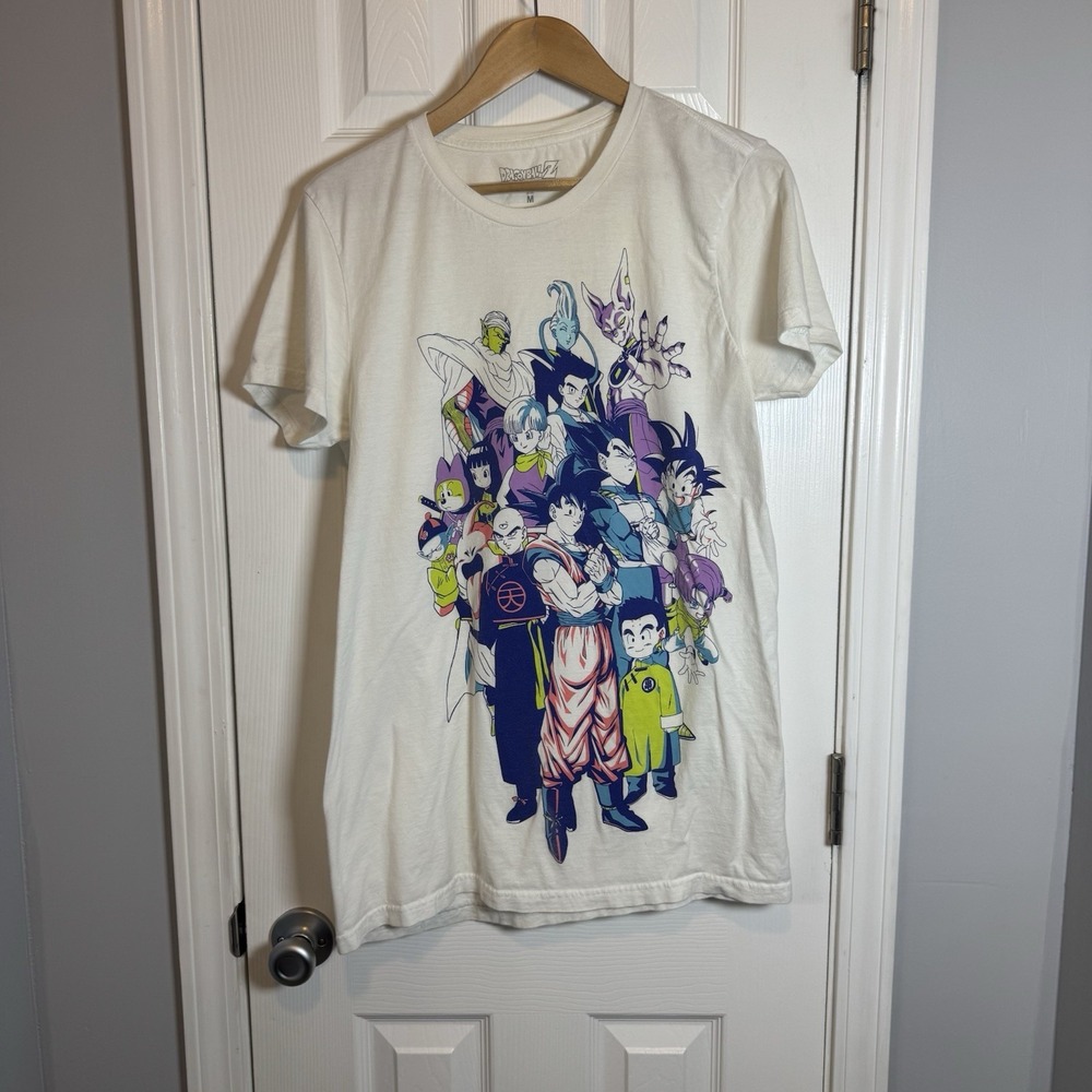DragonBall Z Super‎ Group T-Shirt Adult Medium Anime White